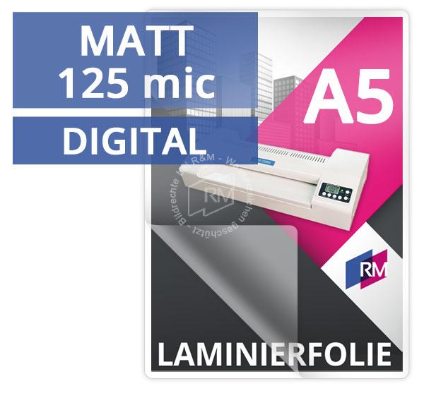Laminierfolie A5 125 mic matt digital