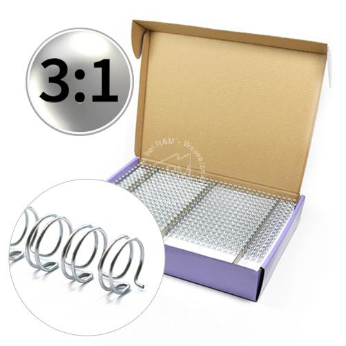 RM Drahtbinderücken 3:1 A4 NC-silber 11,1 mm Verpackung
