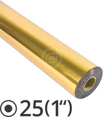 RM Sleeking Folie MetallicPrint Gold Kern 25mm