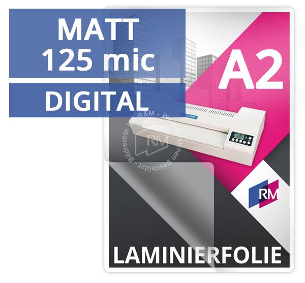 Laminierfolie A2 125 mic matt digital