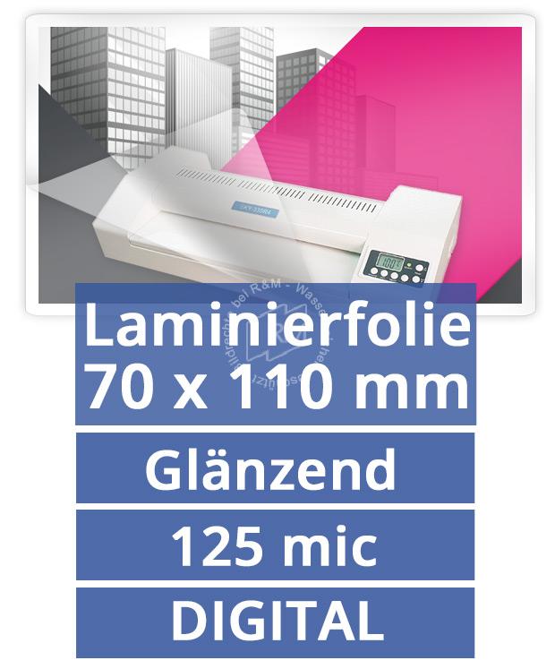 Laminierfolie 70x110 125 mic glaenzend digital
