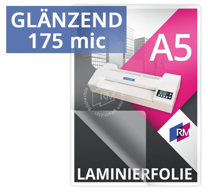 RM Laminiertaschen Standard A5 154x216 175mic gloss