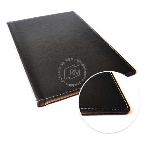RM PREMIUM Leder Hardcover schwarz