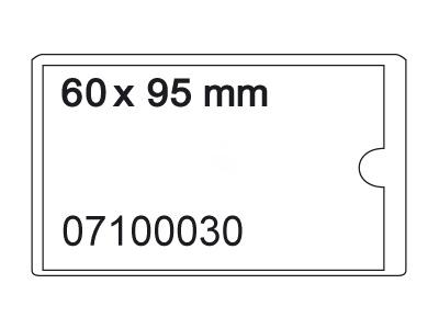 Visitenkartentasche 60x95mm, PP (DL) Grafik