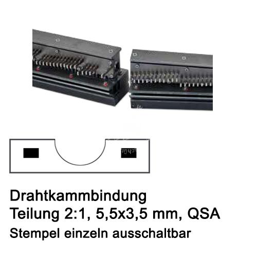 Stanzwerkzeug P 500 2:1 5,5x3,5mm DL 2-teilig,QSA