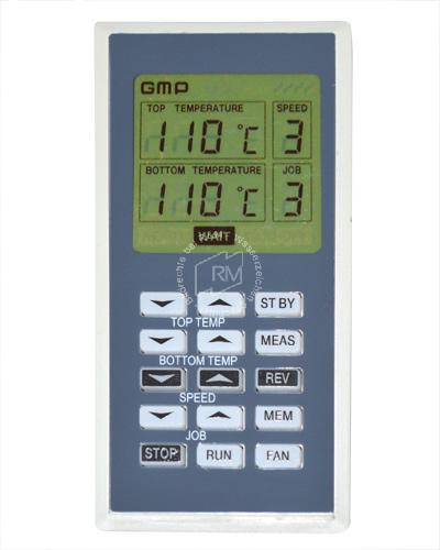Temperatureinstellung GMP EXCELAM-Micro 655 RR Bedienfeld Display