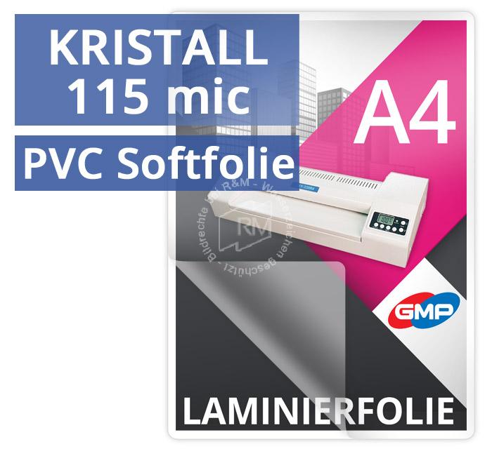 Laminierfolie Photonex A4 115 mic kristall