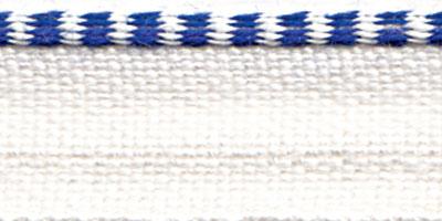 Kapitalband zweifarbig weiß/blau, 100 m