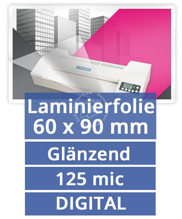 Laminierfolie 60x90 125 mic glaenzend digital